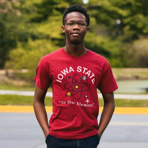 Comfort Wash Iowa State In Our Element Cardinal Short Sleeve T-Shirt